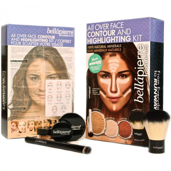 Bellapierre All Over Face Highlight & Contour Kit - Набір для моделювання обличчя - 2