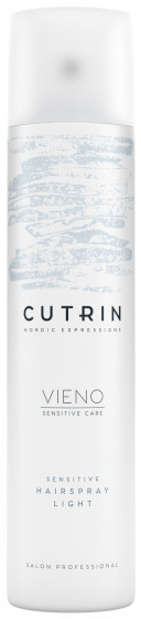 Cutrin Vieno Sensitive Hairspray Light - Лак легкої фіксації без віддушки