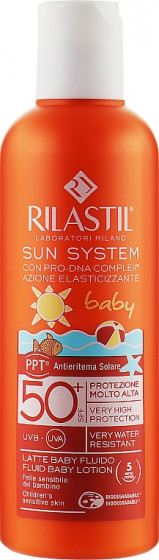 Rilastil Sun System PPT SPF50+ Fluid Baby Lotion - Ультра-легкий сонцезахисний лосьйон для тіла для дітей