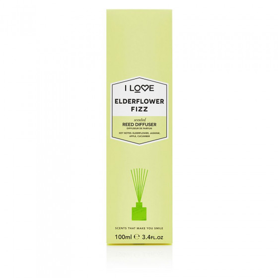 I Love Elderflower Fizz Reed Diffuser - Аромадифузор "Коктейль з бузини" - 1