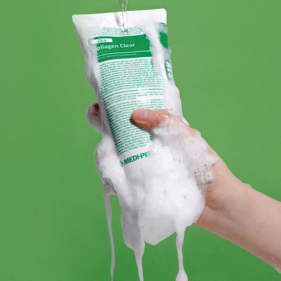 Medi Peel Green Cica Collagen Clear - Заспокійлива глибоко очищуюча пінка - 1