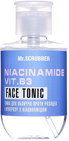 Mr.Scrubber Face ID. Niacinamide Vit. B3 Face Tonic - Тонік для обличчя проти розацеа та куперозу з ніацинамідом