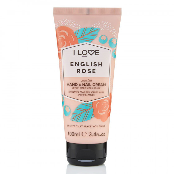 I Love English Rose Hand & Nail Cream - Крем для рук "Англійська троянда"