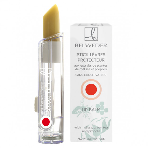 Belweder balm for lips with melissa, green tea extract and propolis - Бальзам для губ з мелісою, екстрактом зеленого чаю і прополісом