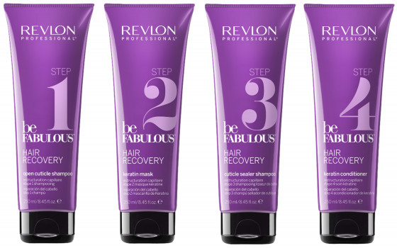 Revlon Professional Be Fabulous Hair Recovery Open Cuticle Shampoo Step 1 - Шампунь для відкриття кутикули Крок 1 - 1