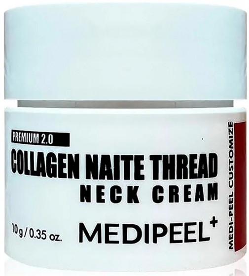 Medi Peel Premium Collagen Naite Thread Neck Cream 2.0 - Пептидний крем для шиї та декольте