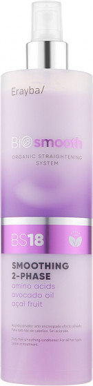Erayba Bio Smooth Organic Straightener Smoothing Spray BS18 - Двофазний спрей-кондиціонер для випрямлення волосся