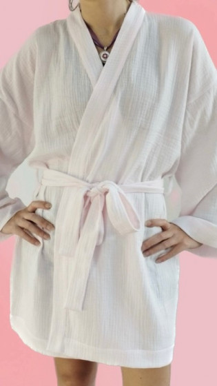 Top Beauty Muslin Kimono Robe (S-M) - Мусліновий халат-кімоно - 3