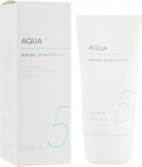 Missha All Around Safe Block Aqua Sun SPF50+/PA+++ - Сонцезахисний крем SPF50+/PA+++ - 1