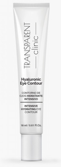 Transparent Clinic Hyaluronic Eye Contour Cream - Зволожуючий крем для шкіри навколо очей з гіалуроновою кислотою - 1