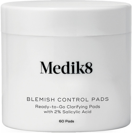 Medik8 Blemish Control Pads - Безспиртові пади з саліциловою кислотою для проблемної шкіри обличчя