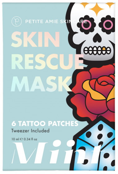 Petite Amie Skin Rescue Mask, Tattoo Patches - Маска-патчі для комбінованої шкіри обличчя