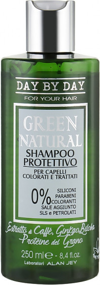 Alan Jey Green Natural Shampoo Protettivo - Шампунь "Захист кольору" для фарбованого та пошкодженого волосся