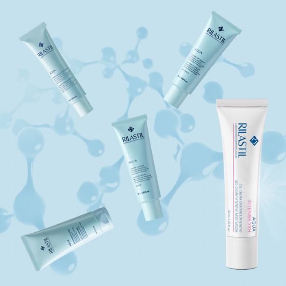 Rilastil Aqua Gel-Cream Intensive Moisturizer - Гель-крем для інтенсивного зволоження шкіри обличчя протягом 72 годин - 4