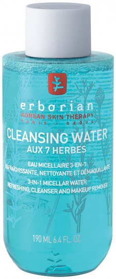 Erborian Aux 7 Herbs Cleansing Water - Очищуюча міцелярна вода "7 Трав"