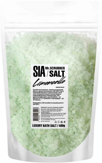 Mr.Scrubber Sia Bath Salt "Limoncello" - Сіль для ванни