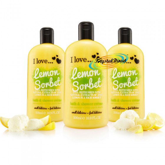 I Love Lemon Sorbet Bath & Shower Creme - Крем для ванни і душу "Лимонний сорбет" - 1