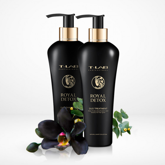 T-LAB Professional Royal Detox Duo Treatment - Дуо-догляд для королівської гладкості і абсолютної детоксикації - 2