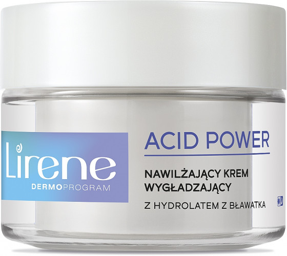 Lirene Acid Power Moisturizing Smoothing Cream - Крем з лактобіоновою кислотою