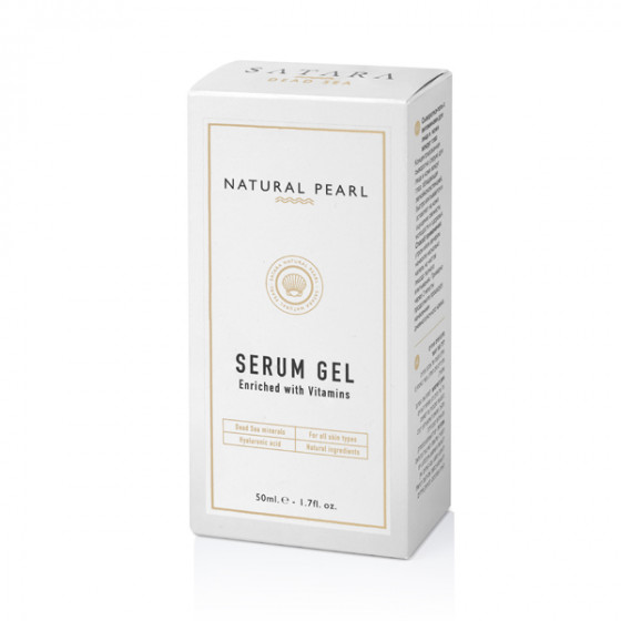 Satara Natural Pearl Serum Gel for Face&Eye - Сироватка з вітамінами для шкіри обличчя і шкіри навколо очей - 1