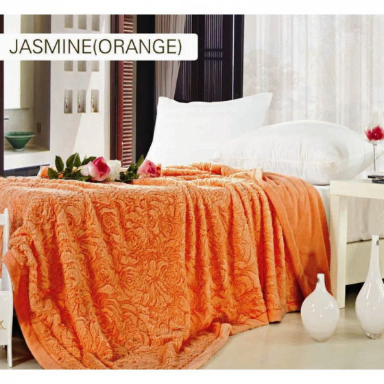 Arya Jasmine Black - Плед полуторний мікрофібра з ефектом