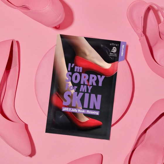 Ultru I'm Sorry For My Skin pH5.5 Jelly Mask Relaxing - Тканинна маска для обличчя - 1