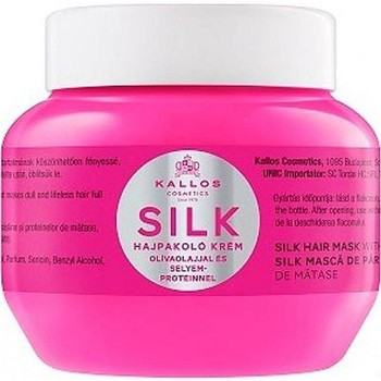 Kallos Silk Hair Mask With Olive Oil And Silk Protein For Dry, Sensitised And Lifeless Hair - Маска для волосся живильна з шовком