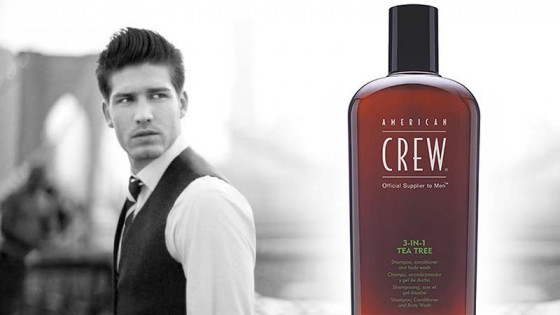 American Crew 3-in-1 Tea Tree - Засіб для волосся та тіла 3-в-1 "Чайне дерево" - 1