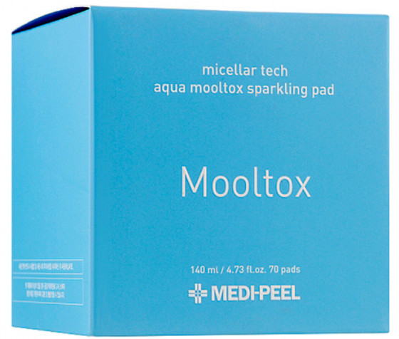 Medi-Peel Aqua Mooltox Sparkling Pad - Пілінг-диски для зволоження та очищення шкіри обличчя