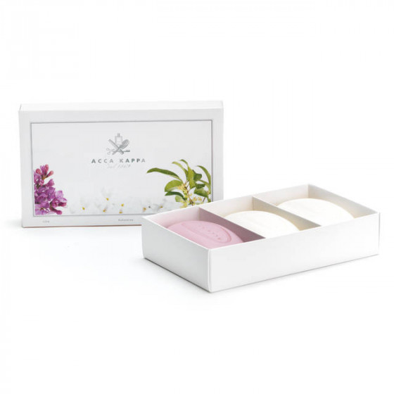 Acca Kappa Olea Fragrans, Lily & Jasmine Soap Set - Подарунковий набір