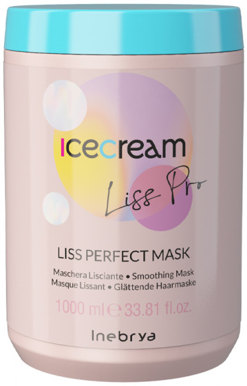 Inebrya Ice Cream Liss-Pro Liss Perfect Mask - Маска для жорсткого та неслухняного волосся