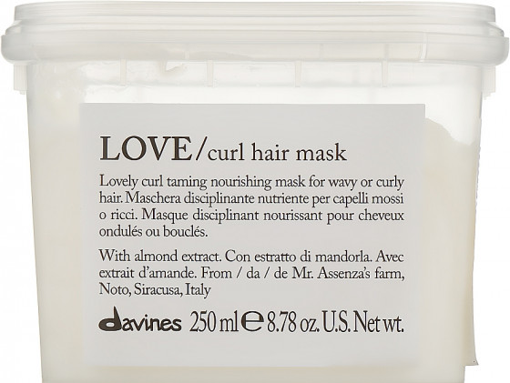 Davines Essential Haircare Love Curl Hair Mask - Маска для створення завитків