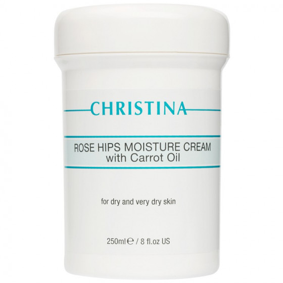Christina Rose Hips Moisture Cream With Carrot Oil For Dry And Very Dry Skin - Зволожуючий крем з олією моркви і шипшини для сухої і дуже сухої шкіри "Шипшина"