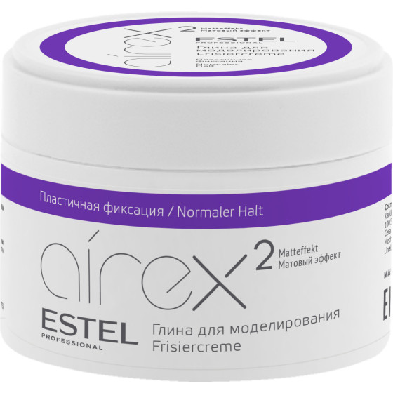 Estel Professional Airex Hair Modeling Clay - Глина для моделювання з матовим ефектом пластичної фіксації