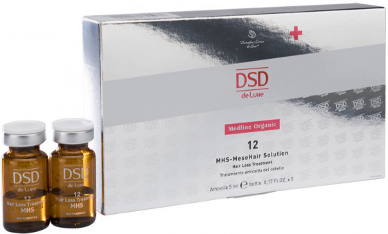 Simone DSD De Luxe Medline Organic 12 MHS-Mesohair Solution Hair Loss Treatment - Ампули для волосся