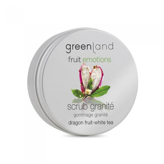 Greenland Fruit Emotions Scrub Granite Dragon Fruit-White Tea - Скраб-щербет для тіла Пітайя-Білий чай - 1