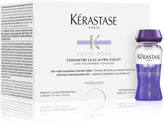 Kerastase Blond Absolu Concentre Ultra Violet - Доглядаючий концентрат для нейтралізації жовтизни освітленого волосся - 1