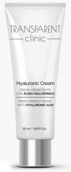 Transparent Clinic Hyaluronic Cream - Зволожуючий крем для обличчя з гіалуроновою кислотою - 1