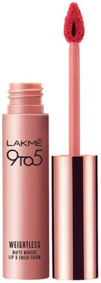 Lakme India 9 to 5 Weightless Mousse Lip & Cheek Color - Рідка помада для губ