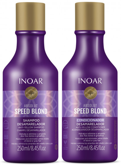 Inoar Absolut Speed Blond - Набір "Ідеальний блонд" після кератин-ботоксу - 1