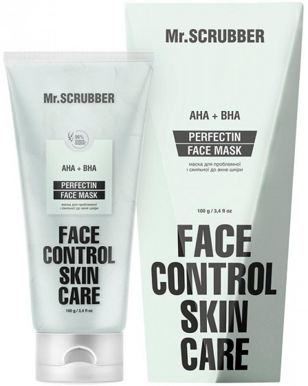 Mr.Scrubber Face Control Skin Care Perfectin AHA + BHA Face Mask - Маска для проблемної та схильної до акне шкіри