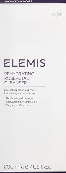 Elemis Advanced Skincare Rehydrating Rosepetal Cleanser - Очищуюче зволожуюче молочко "Пелюстки троянди" - 1