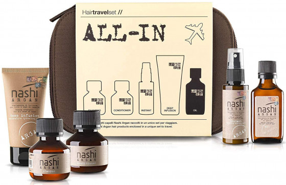 Nashi Argan Travel Set All In - Дорожній набір 5 в 1