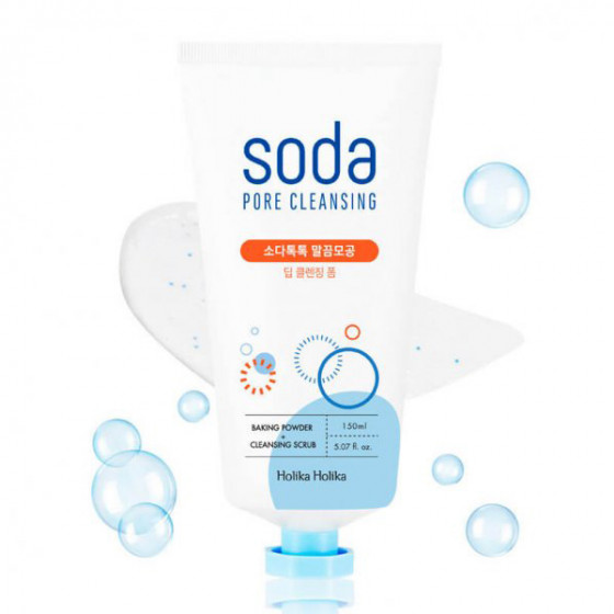 Holika Holika Soda Tok Tok Clean Pore Deep Cleansing Foam - Пінка для глибокого очищення обличчя - 1