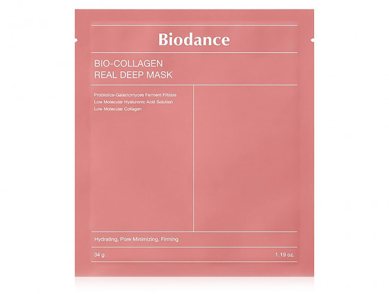 Biodance Bio-Collagen Real Deep Mask - Нічна гідрогелева маска для пружності шкіри обличчя з колагеном