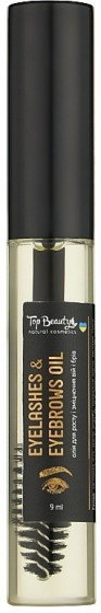 Top Beauty Eyelashes & Eyebrows Oil - Олія для росту та зміцнення вій та брів зі щіточкою