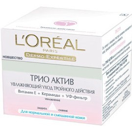 L`Oreal Трио Актив - Зволожуючий крем для нормальної та комбінованої шкіри