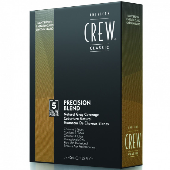 American Crew Precision Blend Medium Ash - Система маскування сивини Середній попелястий (рівень 5-6)