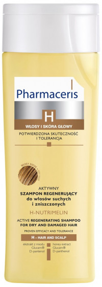 Pharmaceris H-Nutrimelin Active Regenerating Shampoo - Активний відновлюючий шампунь для сухого волосся