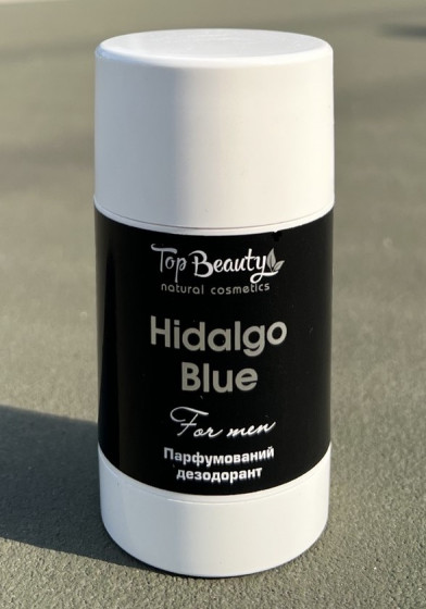 Top Beauty Hidalgo Blue Deodorant for Men - Сухий парфумований дезодорант з пребіотиком для чоловіків